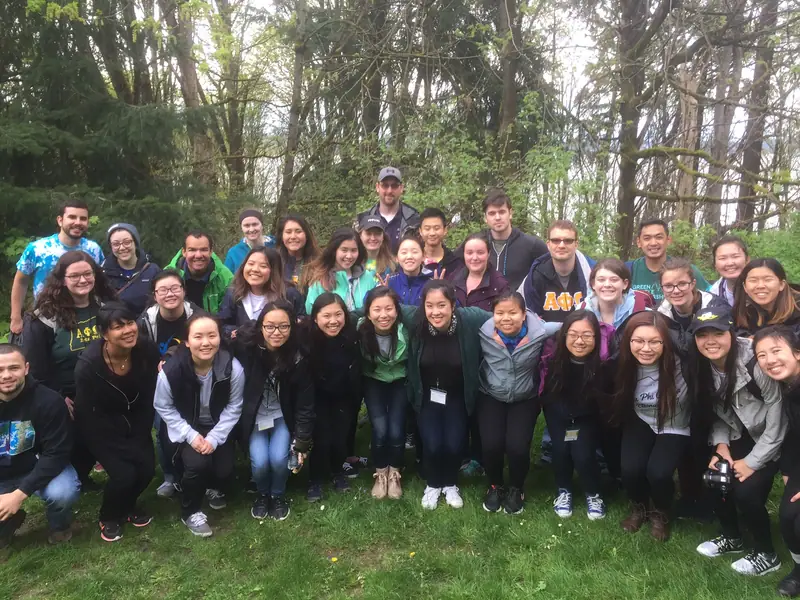 Photo: Earth Day in Madrona Woods, with Alpha Phi Omega
