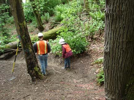 5-18layingoutthestreambed_nwoodsravine